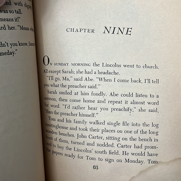 Paperback “Abe Lincoln - Gets His Chance” by Frances Cavanah - Picture 12 of 16